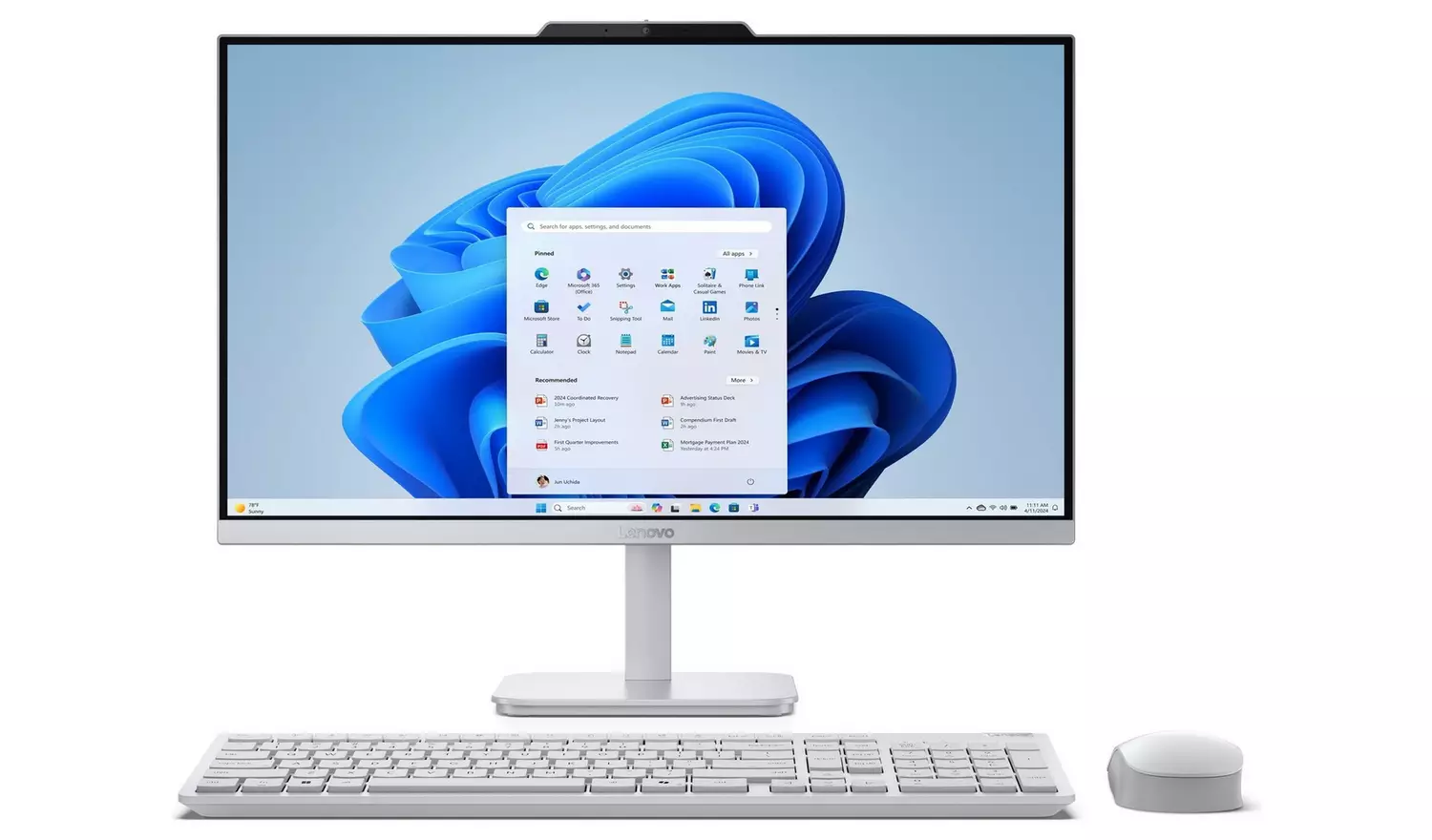 Lenovo F0J6000KUK 23.8in N100 8GB 512GB AIO PC