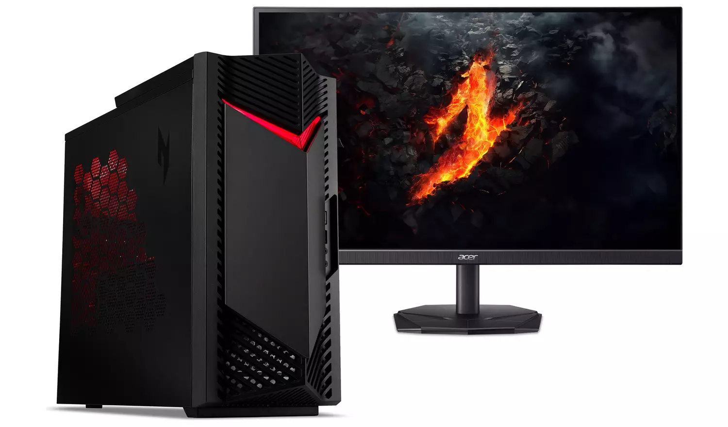 Acer Nitro N50-650 i5 16GB 512GB GPC & 24in Monitor