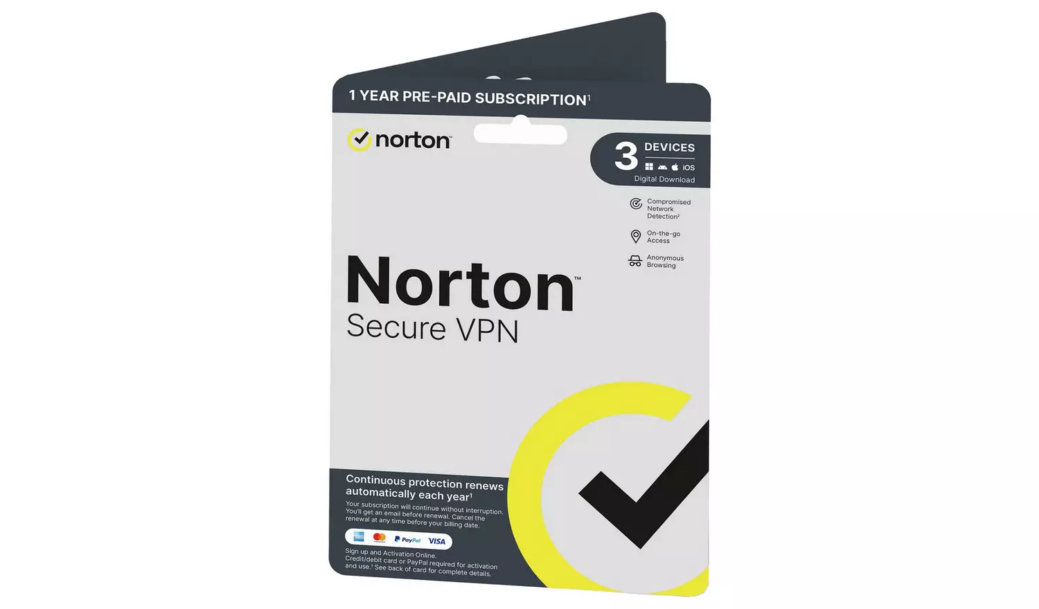Norton Secure VPN 1Y 3D