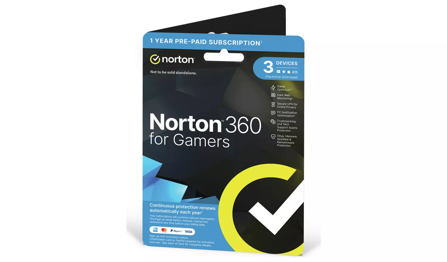 NORTON 360 Gamer 1Y 3D