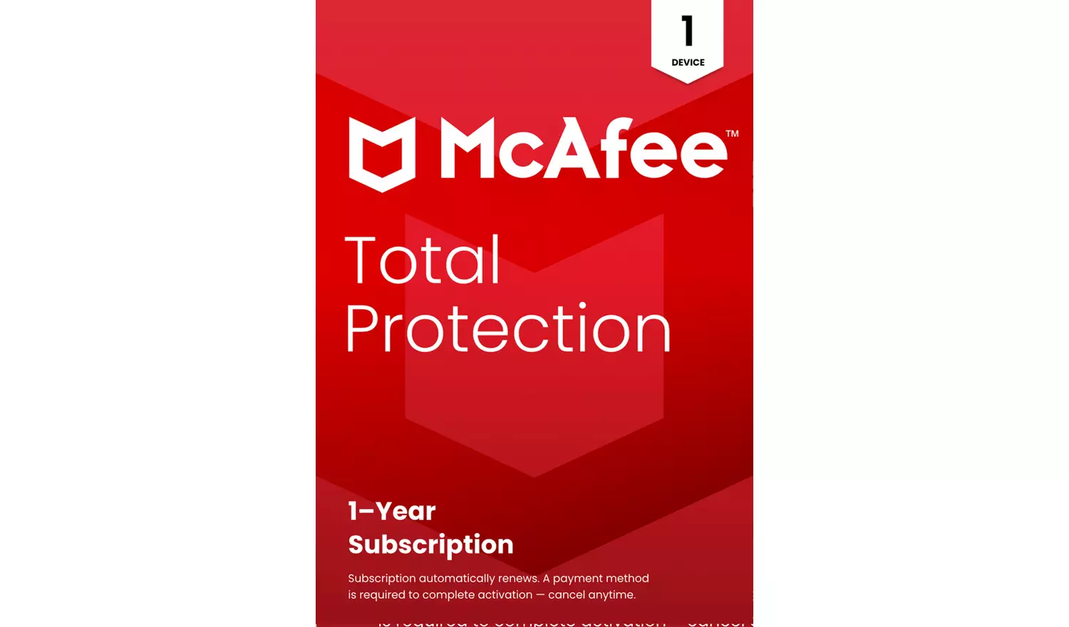 McAfee Total Protection 1Y 1D