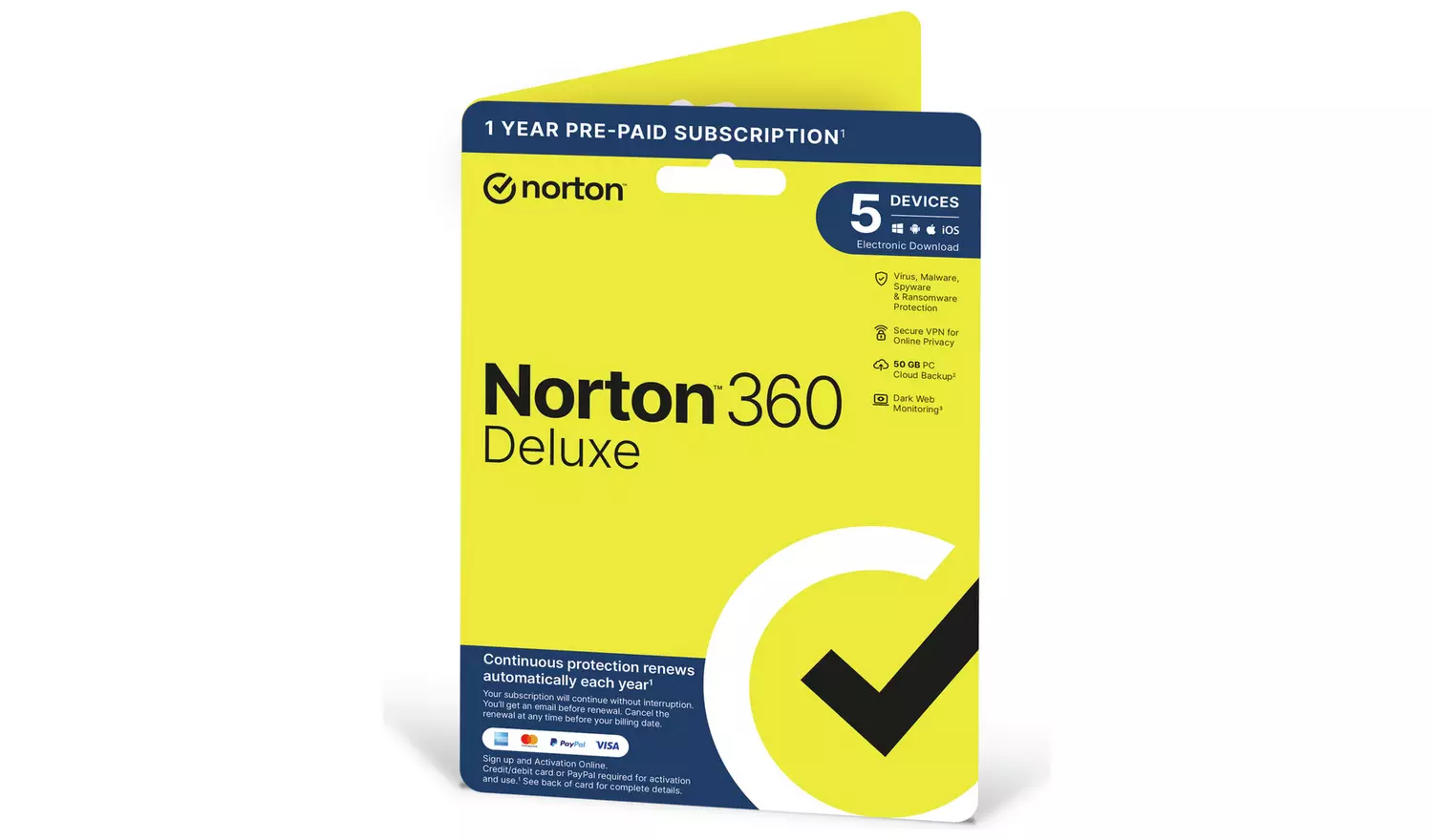 NORTON 360 Deluxe 1Y 5D