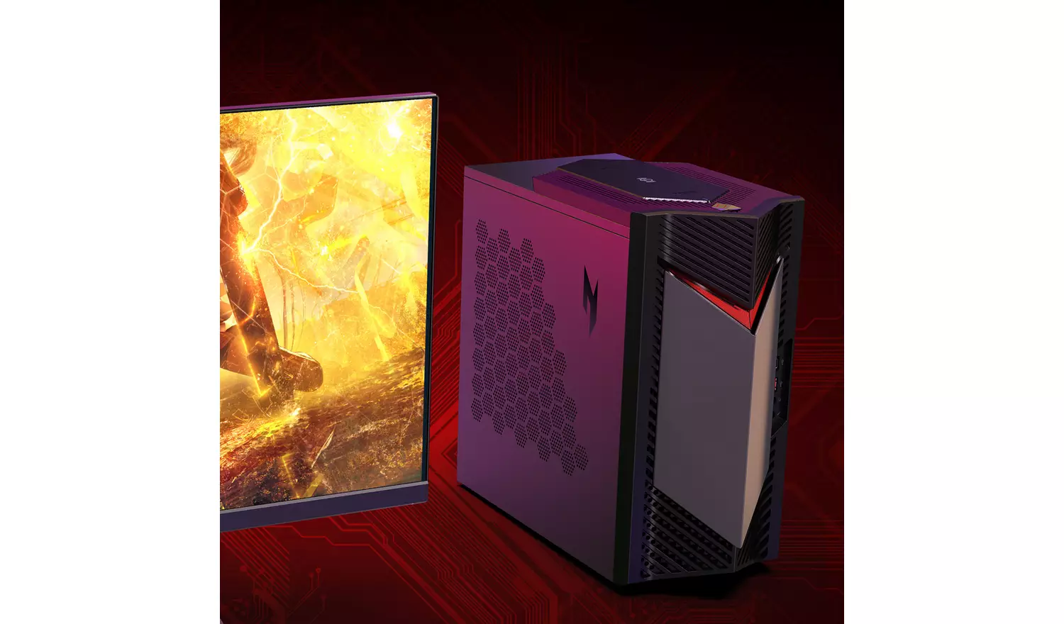 Acer Nitro N50-650 i5 16GB 512GB GPC & 24in Monitor - Image 8